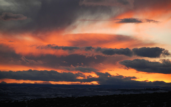 Firery sunset Gunnison County_0107